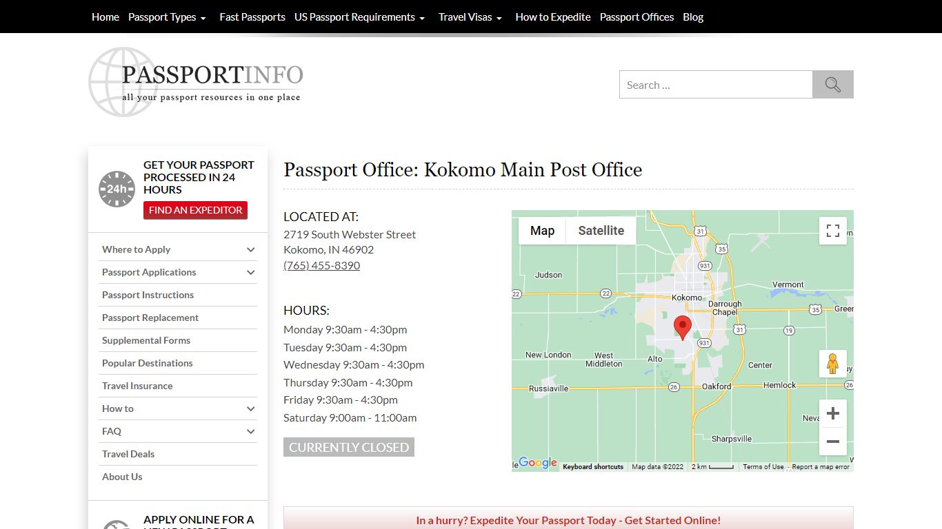 Passport Office: Kokomo Main Post Office